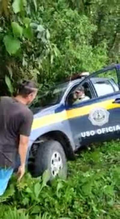 Never use a cargo strap to tow a car