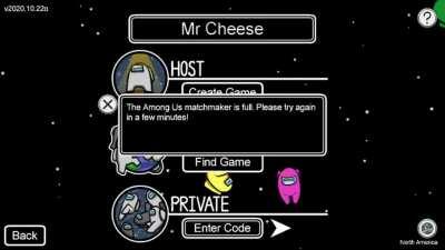 I have a feeling Among Us doesn’t want me to play...