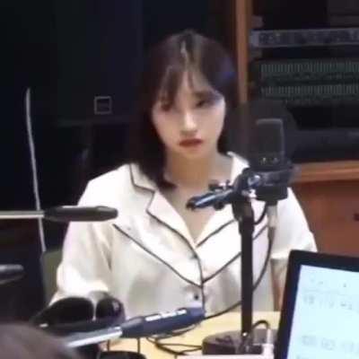 Mina's cute habit when fixing her bangs