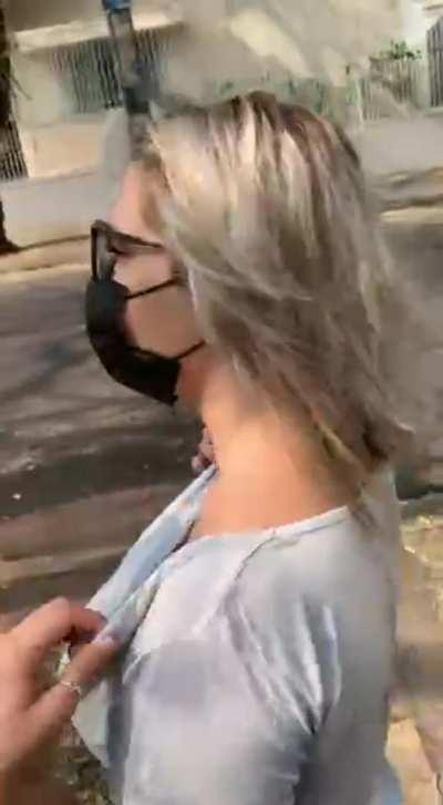 Is it ok to show of my huge boobs in public on a #tittytuesday?