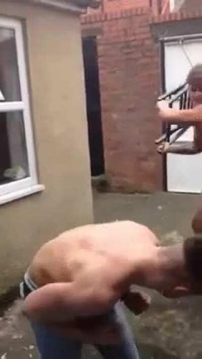 Trying to break a chair