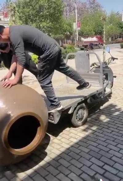 Trying to move pottery