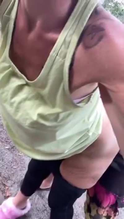 Amateur Granny Fuck Outdoor