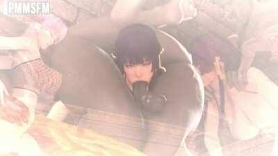 Ayane & Nyotengu fucked by demons (PMMSFM) [Dead Or Alive]