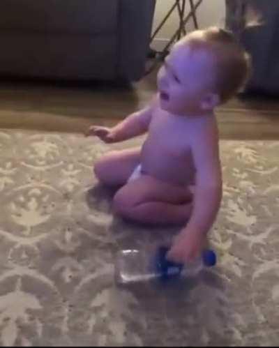 Beats his dad in his first game