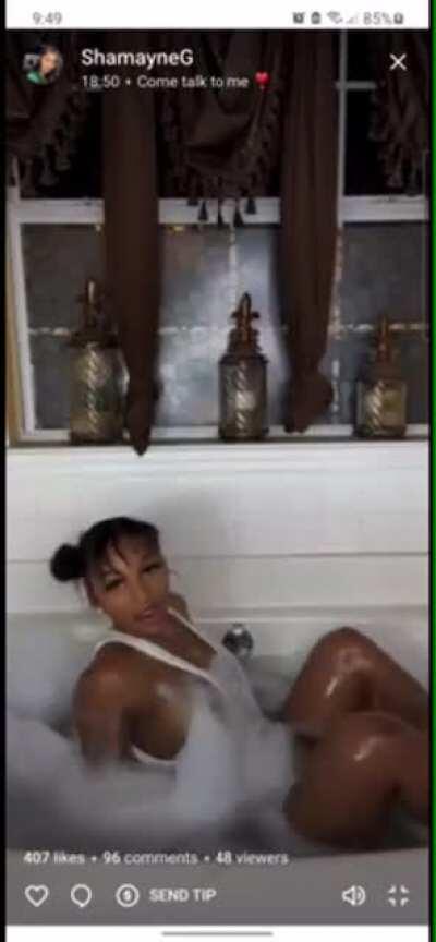 She’s finally showing something