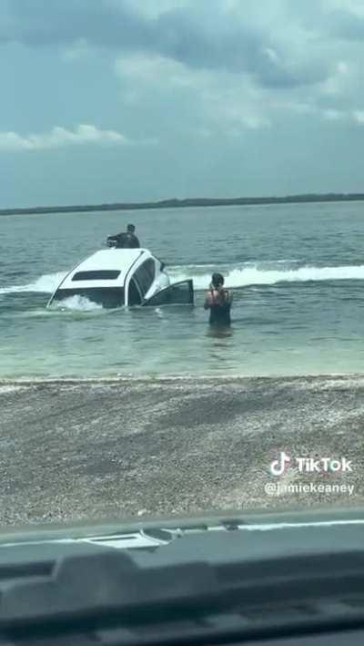 Be sure if your car are properly stopped.