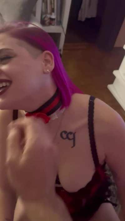 Slapped and throat [f]ucked