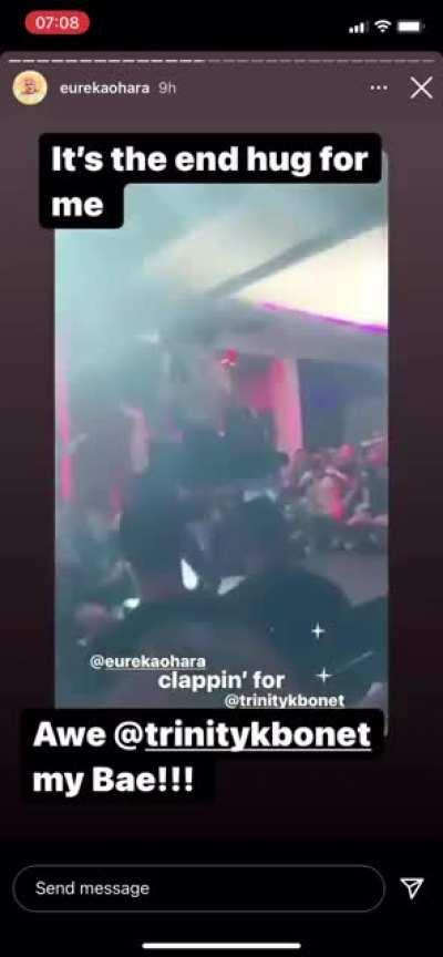 Love between Eureka and Trinity K Bonet 🥰 love to see queens supporting queens 💕