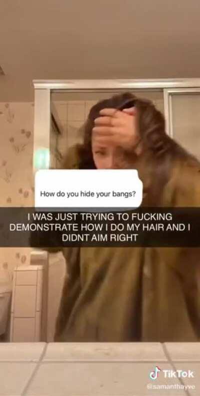 HMFT after I smash my head into my bathroom counter