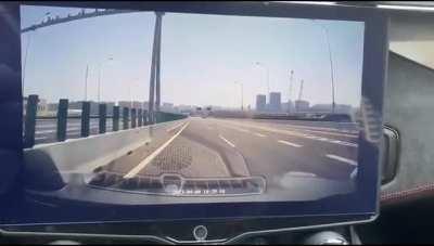 Racing to the scene of the crash.