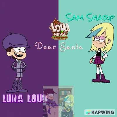 [OC] (The Loud House Christmas Ai Cover) Luna+Sam - 