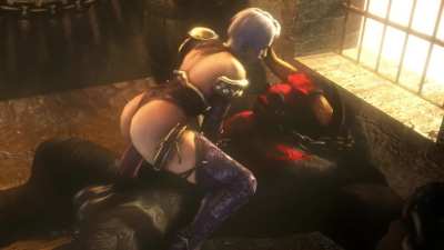 A mature woman and a minotaur are having sex in secret (Noname55)