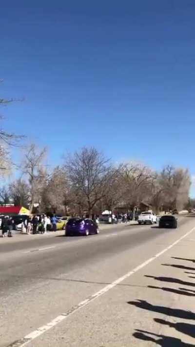 Racing on a street that's not cleared with a car that has too much torque for you to handle? You lost...