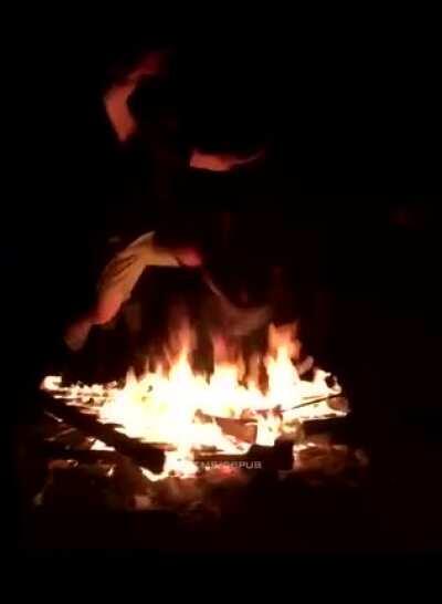 Fire jumping maybe dangerous to some