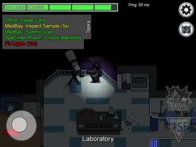 Literal tightest finish ever. Had to finish this last task in time - one imposter left, and including me only three people.