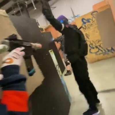 When onewheel is life, but you have airsoft practice 🛹🔫