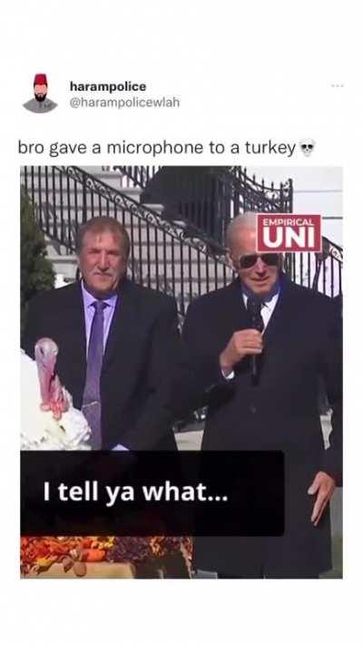 The president is on shrooms