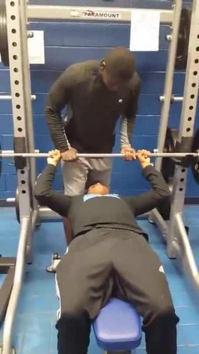 To lift weights