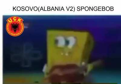 KOSOVO SPONGEBOB IS NOT REAL HE CANNOT HURT YOU. KOSOVO SPONGEBOB