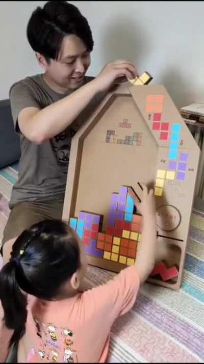 Hand made “cardboard” Tetris!