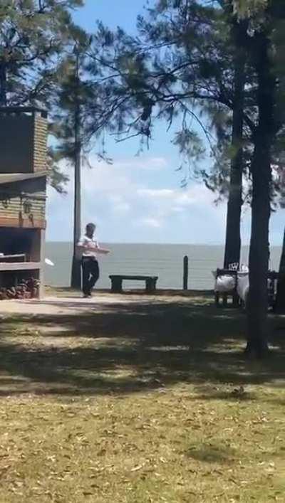 Asadito con Alberto Fernández.