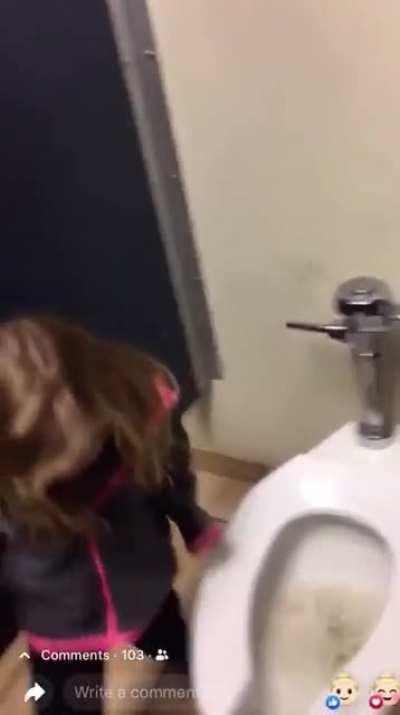 Toilet handle is gross