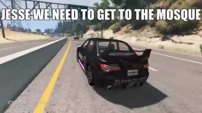 WE HAVE TO GET TO THE MOSQUE JESSE