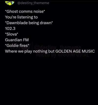 This is what plays on our sparrows and ships