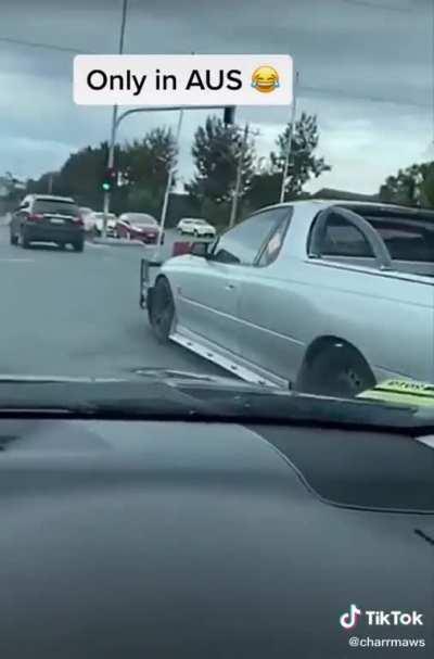 The laugh, the engine noise, the brilliance. Straya