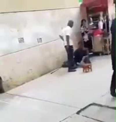 Bullying a homeless person.