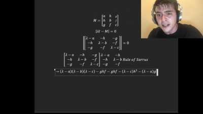 Here's how I feel getting the eigenvalues of a big matrix.