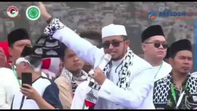 Orasi bela palestina & tolak konser coldplay