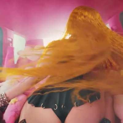 All the car twerking from her newest music video 