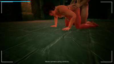 The Last Barbarian R - Doggystyle anal scene with body cumshot