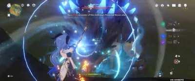 There's a spot where Ganyu can safely solo Primo Geovishap