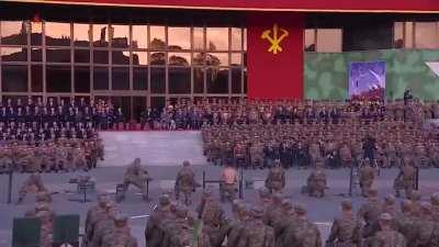 North Korean military propaganda demonstrations