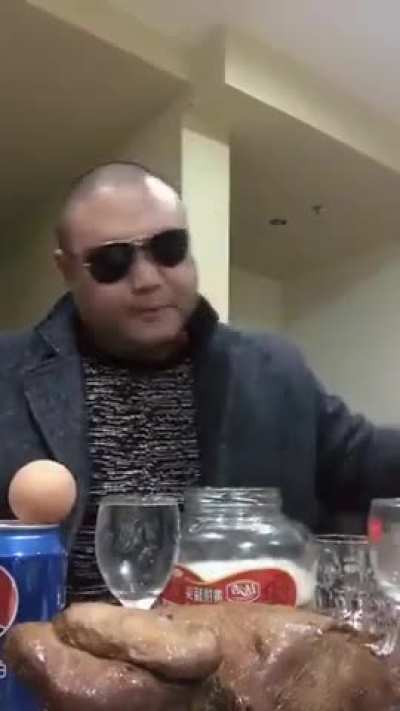 Powerful Mage drinking a mana potion 