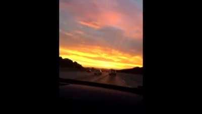 Thanks, I love changing the radio station to match the colours of the sunset