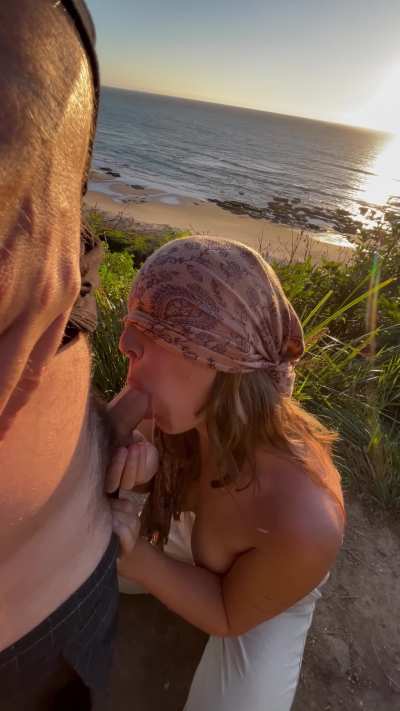 met him on a hike and said I wanted to show him a magic trick