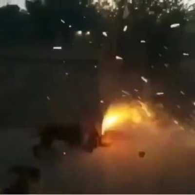 Setting fireworks caused chaos