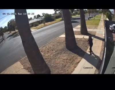 A few locals in Mildura, Australia give each other a quick welcome to country.