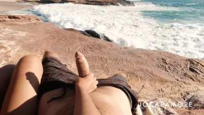 We snuck outside! With that view it's hard not to get excited.