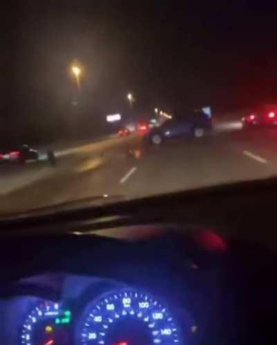 Unexpected Scene on the Highway