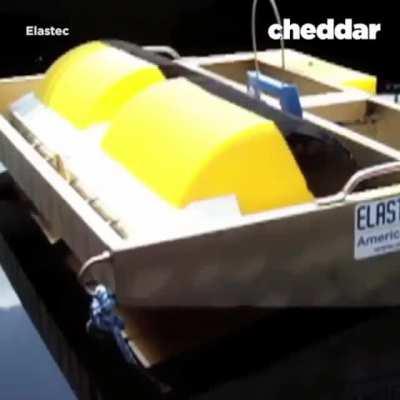 This Device can Clean oil off of the Surface of small lakes and Ponds
