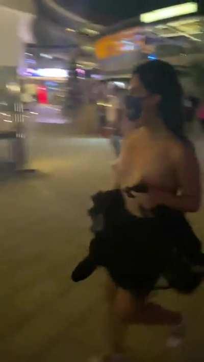 Striping in the middle of the street