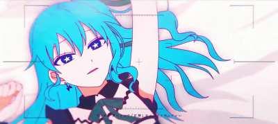 Suisei lying down [GIF]