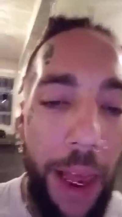 Back in 2015 (I think... -Too many drugs) $crim sent me a video telling me to go seek medical attention.