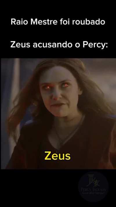 O coitado não sabia nem que era semideus para começo de história Crédito: IG - @percyjackson_cade.meu.satiro