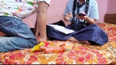 Indian Teacher and Student